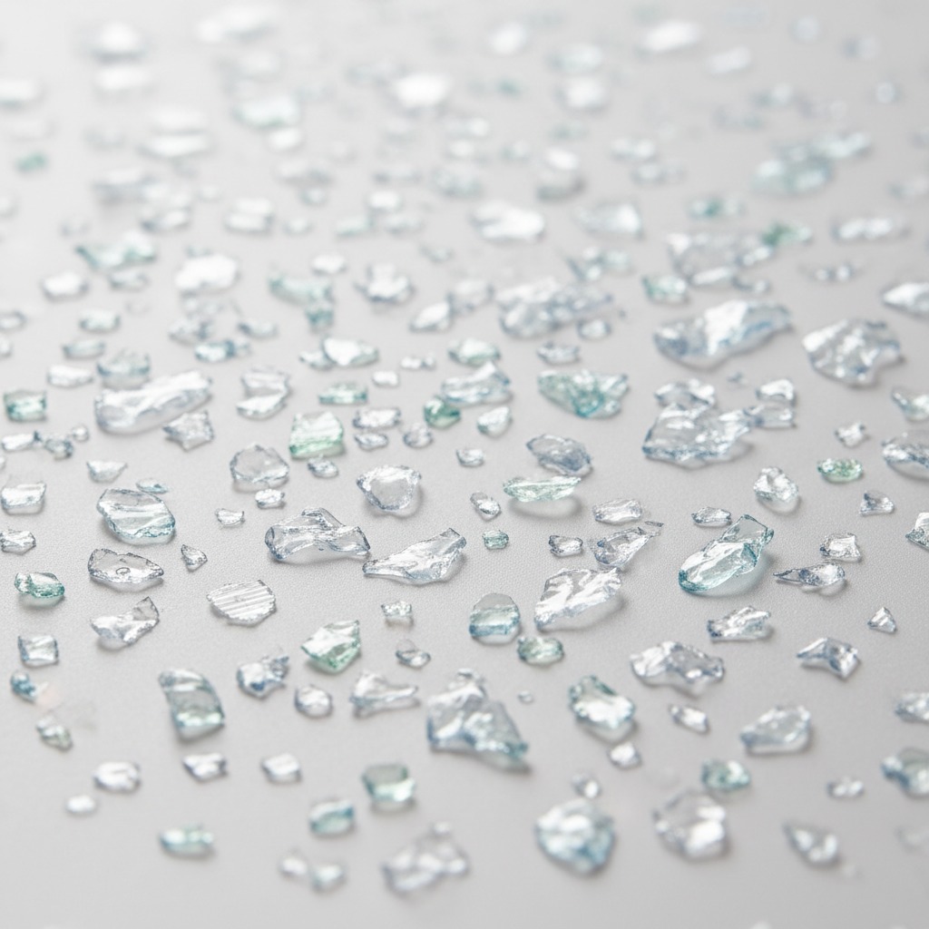 High-quality green PET flakes perfect for beverage bottle manufacturing with excellent clarity